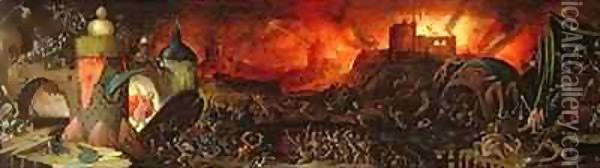 The Harrowing of Hell Oil Painting - Herri met de Bles