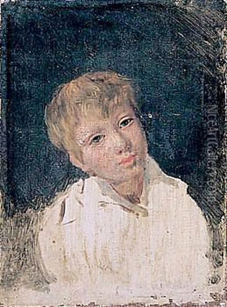Portrait De Garconnet Oil Painting - Eugene Delacroix