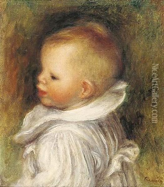 Buste D'Enfant Oil Painting - Pierre Auguste Renoir