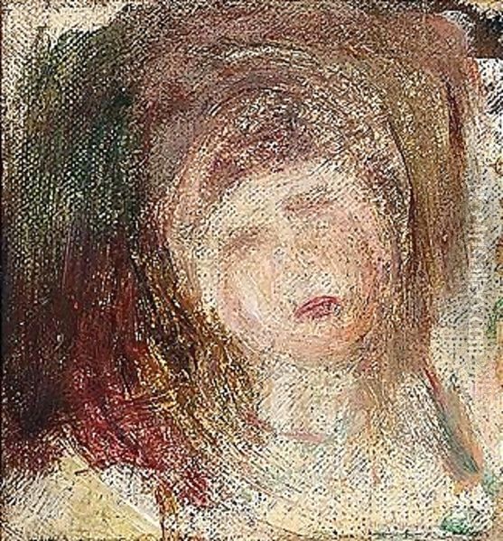 Portrait of a woman Oil Painting - Pierre Auguste Renoir