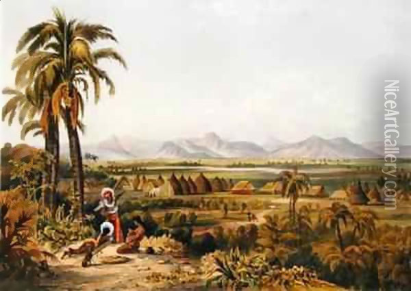 Pirara and Lake Amucu, The Site of Eldorado Oil Painting - Charles Bentley