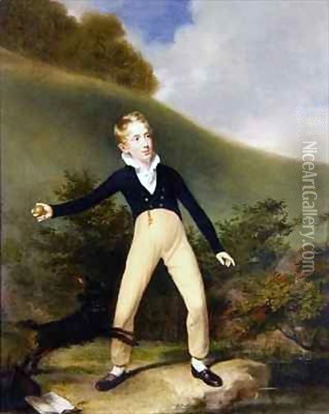 Boy with Ball Oil Painting - Sir William Beechey