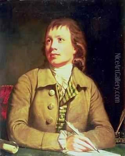 Half-length portrait of a gentleman Oil Painting - Sir William Beechey
