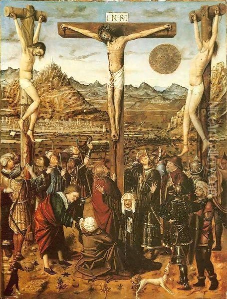 Crucifixion Oil Painting - Niccolo Antonio Colantonio