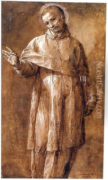 St Carlo Borromeo Oil Painting - Giovanni Battista Crespi (Cerano II)