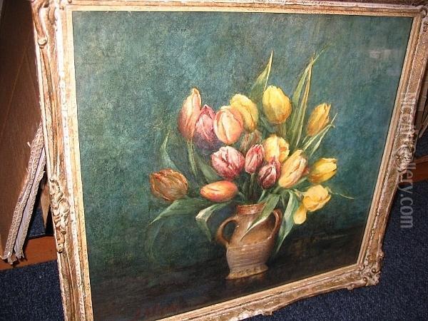Tulips Oil Painting - Jessie Algie