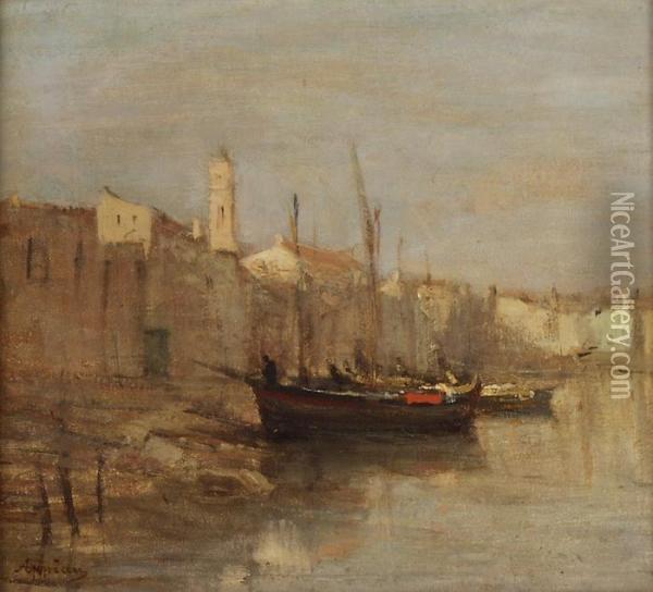 Am Ufer Eines Flusses Oil Painting - Louis Appian