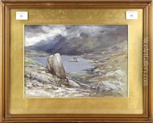 Lake Landscape Oil Painting - Francis Abel William Armstrong