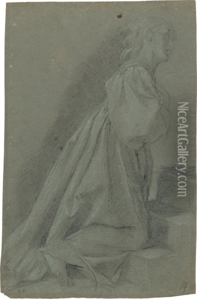 Kniende Weibliche Figur Oil Painting - Giovanni Baglione