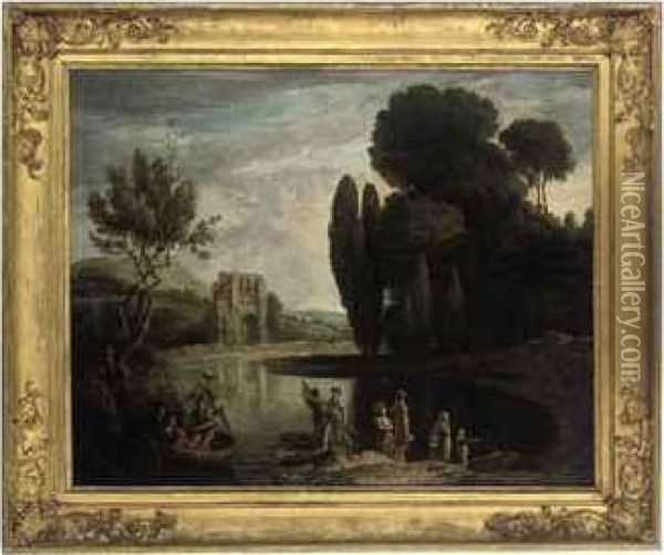 The Grand Tour Oil Painting - Benjamin Barker Of Bath