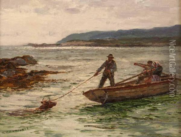 Back To The Island Oil Painting - William Henry Bartlett