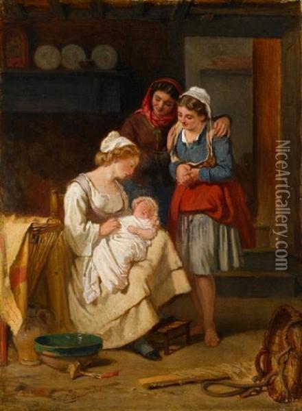The Joy Of The House Oil Painting - Charles Baugniet