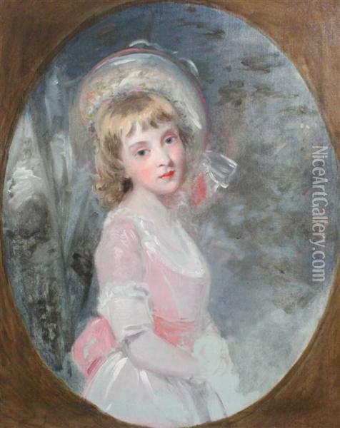 Portrait Of A Girl Oil Painting - Sir William Beechey