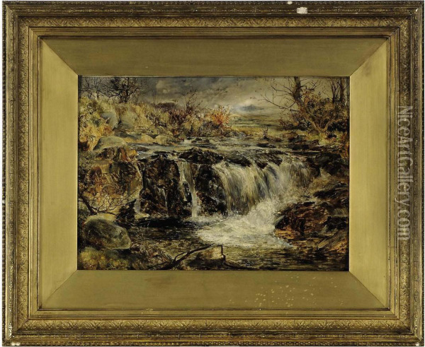 Welsh River Oil Painting - William Joseph Caesar Julius Bond