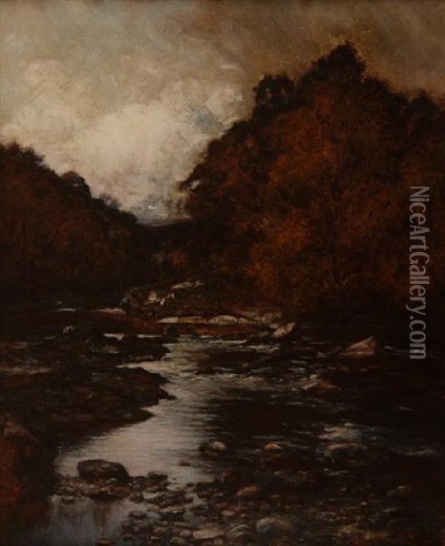 An Autumn Day Oil Painting - Allan Ramsay