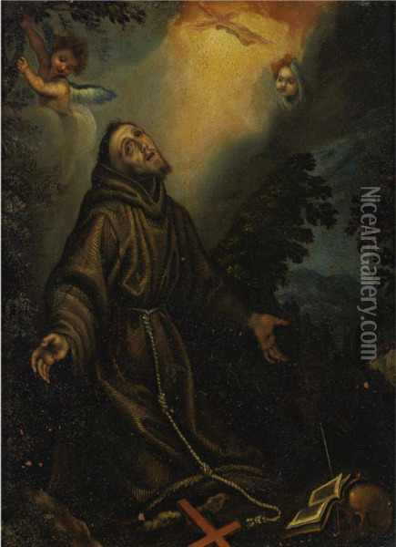 The Ecstasy Of Saint Francis Oil Painting - Fabrizio Boschi