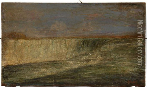 Horseshoe Falls Oil Painting - Frederic Edwin Church