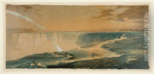 Niagara Falls Oil Painting - Frederic Edwin Church