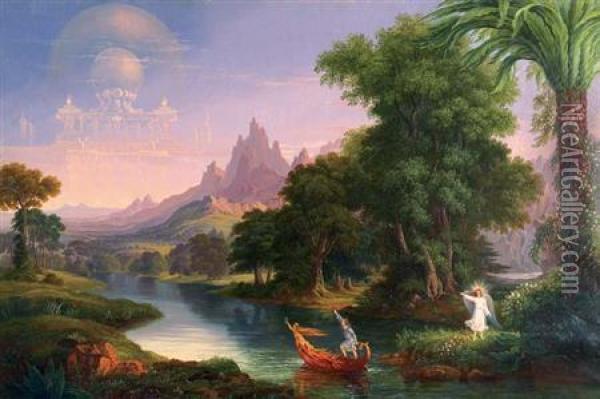 The Voyage Of Life: Youth Oil Painting - Thomas Cole