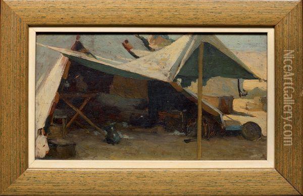 Le Campement Oil Painting - Fernand-Anne Piestre Cormon