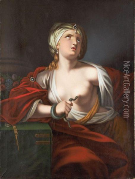 Kleopatra Oil Painting - Jozsef Czauczik