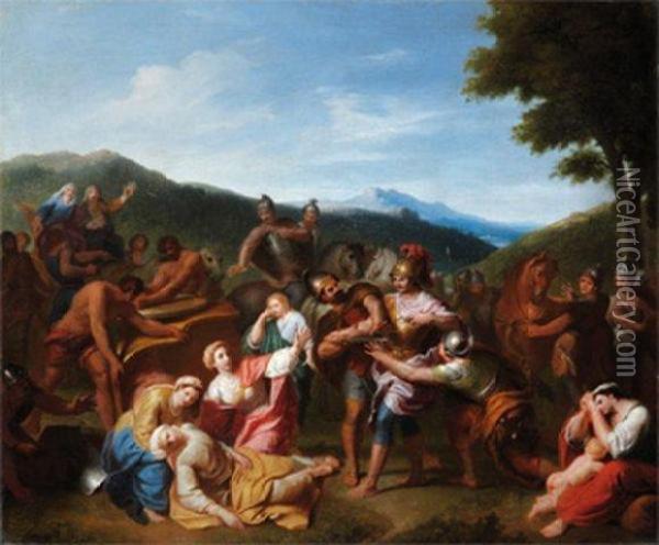 Sujet De L'histoire Antique Oil Painting - Henri Antoine de Favanne