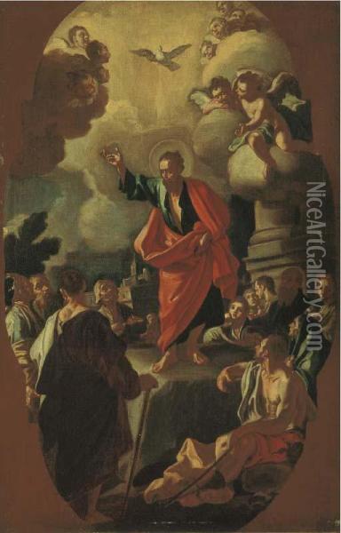 Predica Di San Paolo Oil Painting - Francesco de Mura