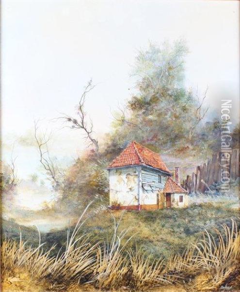 La Maison Abandonnee Oil Painting - Alexandre Defaux