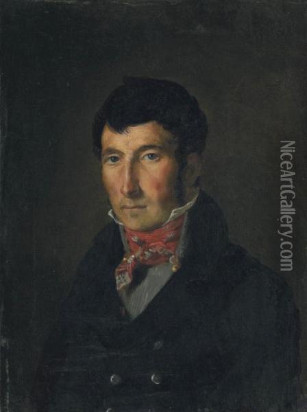Portrait De Fougerat Oil Painting - Eugene Delacroix