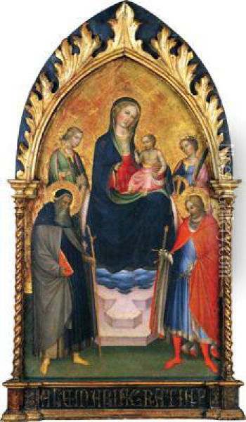 La Madonna Con Il Bambino E I Santi Oil Painting - Ventura Di Moro