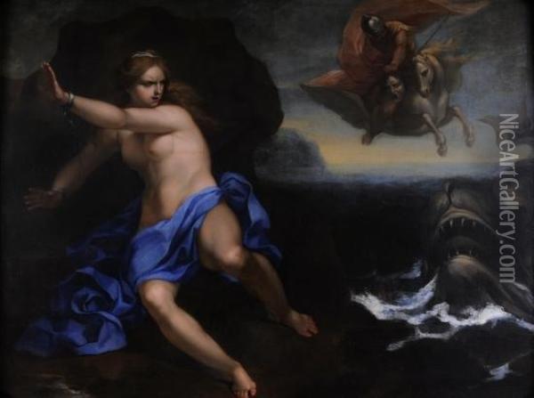 Perseo E Andromeda Oil Painting - Giacomo Farelli