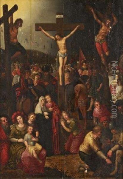 La Crucifixion Oil Painting - Ambrosius Francken I