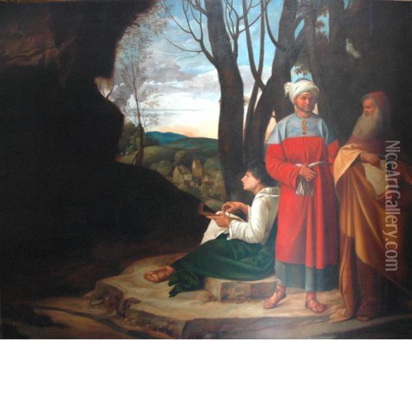 The Three Philosophers Oil Painting - Giorgione