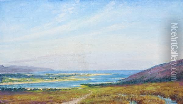 Ropes Of Sand, Doenoch Firth, Towardscarbisdale, Sutherlandshire Oil Painting - Sigismund Christian Hubert Goetze