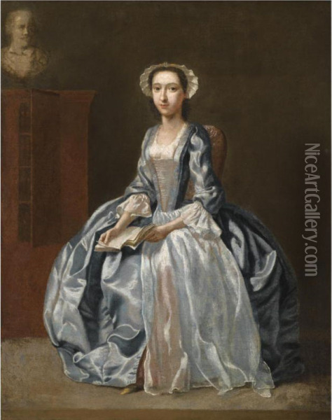 Portrait Of A Lady Oil Painting - Francis Hayman