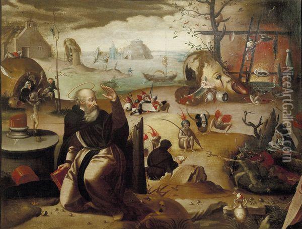 Tentation Desaint-antoine Oil Painting - Pieter Huys