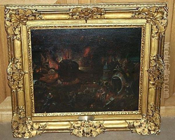 Panneau De Chene , Une Planche, Non Parquete Oil Painting - Pieter Huys