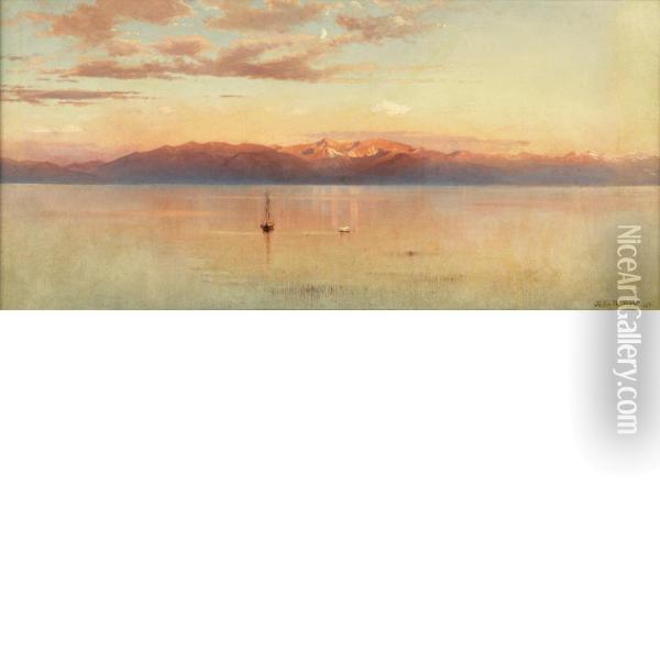 Lake Tahoe Vistas Oil Painting - John Ross Key