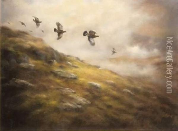October Flight Oil Painting - John Ross Key