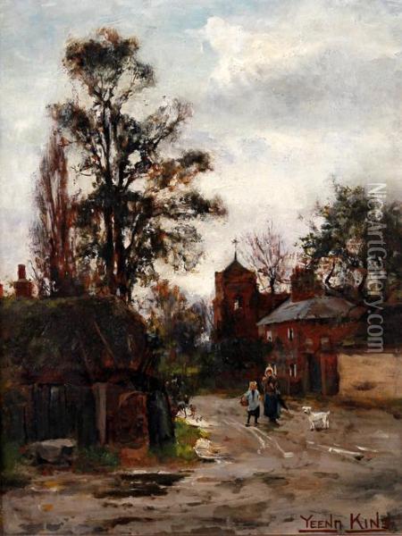 Going To The Village Oil Painting - Henry John Yeend King