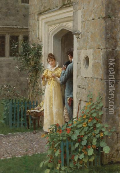 The Request Oil Painting - Edmund Blair Blair Leighton