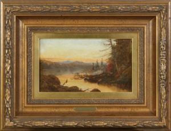 Twilight In The Catskills Oil Painting - Jervis McEntee