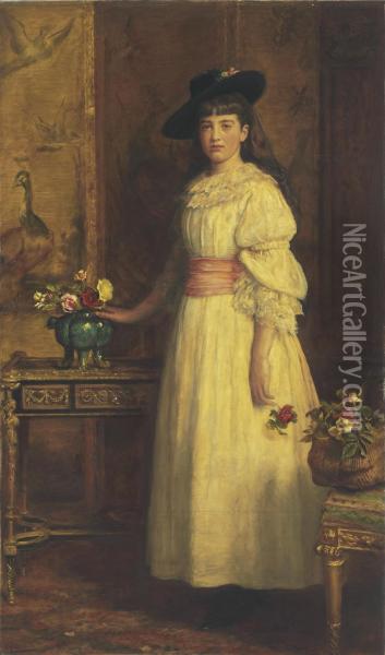 Miss Gertrude Vanderbilt Oil Painting - Sir John Everett Millais