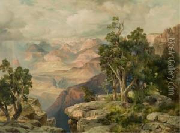 Grand Canyon National Park Oil Painting - Thomas Moran