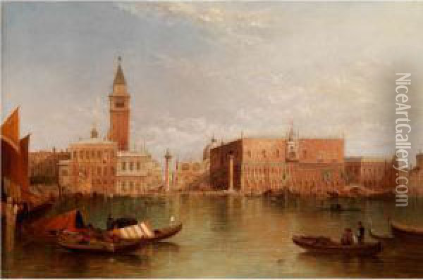 Ansicht Von Venedig Oil Painting - Alfred Pollentine